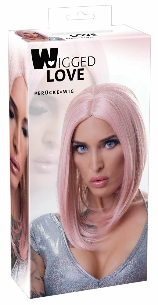 Cottelli Collection Roze Pruik, Bob Van Wigged Love 3 Cottelli Collection Roze Pruik, Bob Van Wigged Love - Afbeelding 3