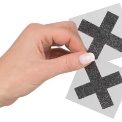 Cottelli Collection Tepel Sticker X - Glittering Zwart Tepel-kruis Sticker -Fetisj Mode Accessoires Winkel 07731580000 nor c 1