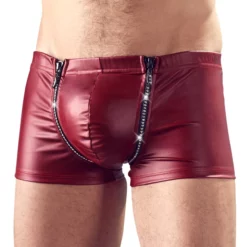 Sven Joyment Underwear Rode Short Met 2 Ritsen Aan De Voorkant Van SvenJoyment -Fetisj Mode Accessoires Winkel 21326303701 nor b