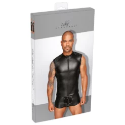 Heren Wetlook Shirt Van Noir Handmade -Fetisj Mode Accessoires Winkel 2161176 03