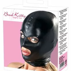 Zwart Wetlook Masker Van Bad Kitty -Fetisj Mode Accessoires Winkel 24919311001 verp b 1