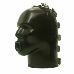 Studio Gum Zware Rubber Latex Helm M4B-r -Fetisj Mode Accessoires Winkel 27 0 1