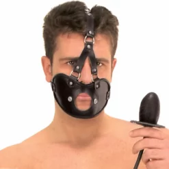 Ledapol Leren Masker Met Knevel