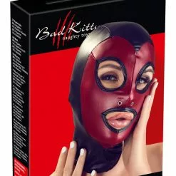 Tweekleurig Hoofdmasker Van Bad Kitty -Fetisj Mode Accessoires Winkel Head Mask bad kitty 24931101001 box 1