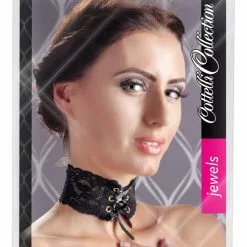 Zwart Kanten Halsband Met Satijnen Lintvetersluiting Van Cottelli Collection 7 Zwart Kanten Halsband Met Satijnen Lintvetersluiting Van Cottelli Collection -Fetisj Mode Accessoires Winkel Lace choker cottelli collection c