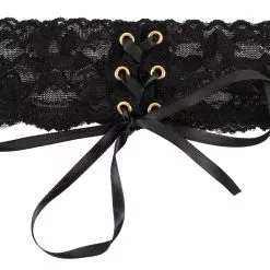 Zwart Kanten Halsband Met Satijnen Lintvetersluiting Van Cottelli Collection 8 Zwart Kanten Halsband Met Satijnen Lintvetersluiting Van Cottelli Collection -Fetisj Mode Accessoires Winkel Lace choker cottelli collection d