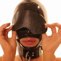 Latex By Anita Berg Latex Masker Met Mondknevel Van Anita Berg AB4532