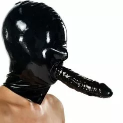 Latex By Anita Berg Kinky Latex Masker Met Dildo By Anita Berg