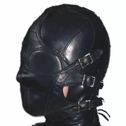 MAE-Toys Immitation Leather Bondage Hood