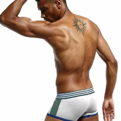 MAE-Wear BShetr Heren Short Wit/Groen L 6 MAE-Wear BShetr Heren Short Wit/Groen L -Fetisj Mode Accessoires Winkel bshetr boxershort