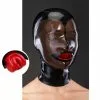 MAE-Toys Latex Design Masker Met Rode Condoom-gag En Ritssluiting