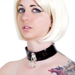 Honour Fetish Wear Lak O-Ring Halsband Van Honour