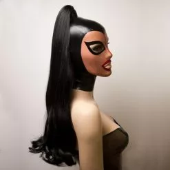 Feitico Latex Masker 'Hera' -Fetisj Mode Accessoires Winkel hera side