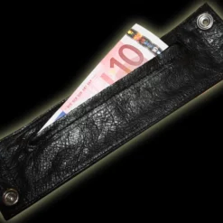 Lederen Pols Portemonnee Voor Parties Van NLLeather -Fetisj Mode Accessoires Winkel hg wallet black leather party wallet 8612 1