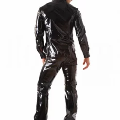 Honour Fetish Wear Vinyl Classic Boot Cut Jeans By Honour Clothing -Fetisj Mode Accessoires Winkel hr h1404 vinyl classic boot cut jeans 20090