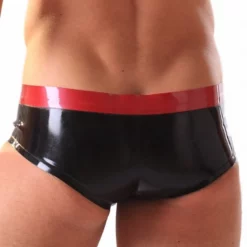 Honour Fetish Wear Latex Hipster Slipje Van Honour Clothing #R1642 -Fetisj Mode Accessoires Winkel hr r1642 latex rubber contrast pants size medium or large 18719 2