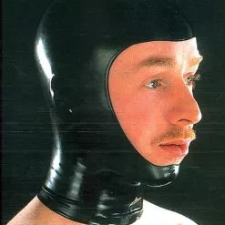 Latex Open Hoofdmasker Van Latexa -Fetisj Mode Accessoires Winkel la 1128 open mask 8437