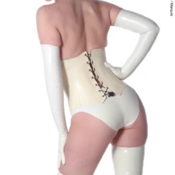 Lang Latex Handschoenen Van Latexa #1350 -Fetisj Mode Accessoires Winkel la 1350wht 07