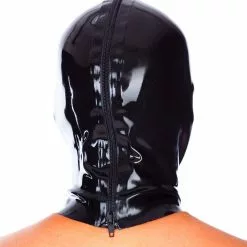 Latex Vacuüm Masker Van Latexa -Fetisj Mode Accessoires Winkel la 3077 vacuum mask with zipper 13651 1