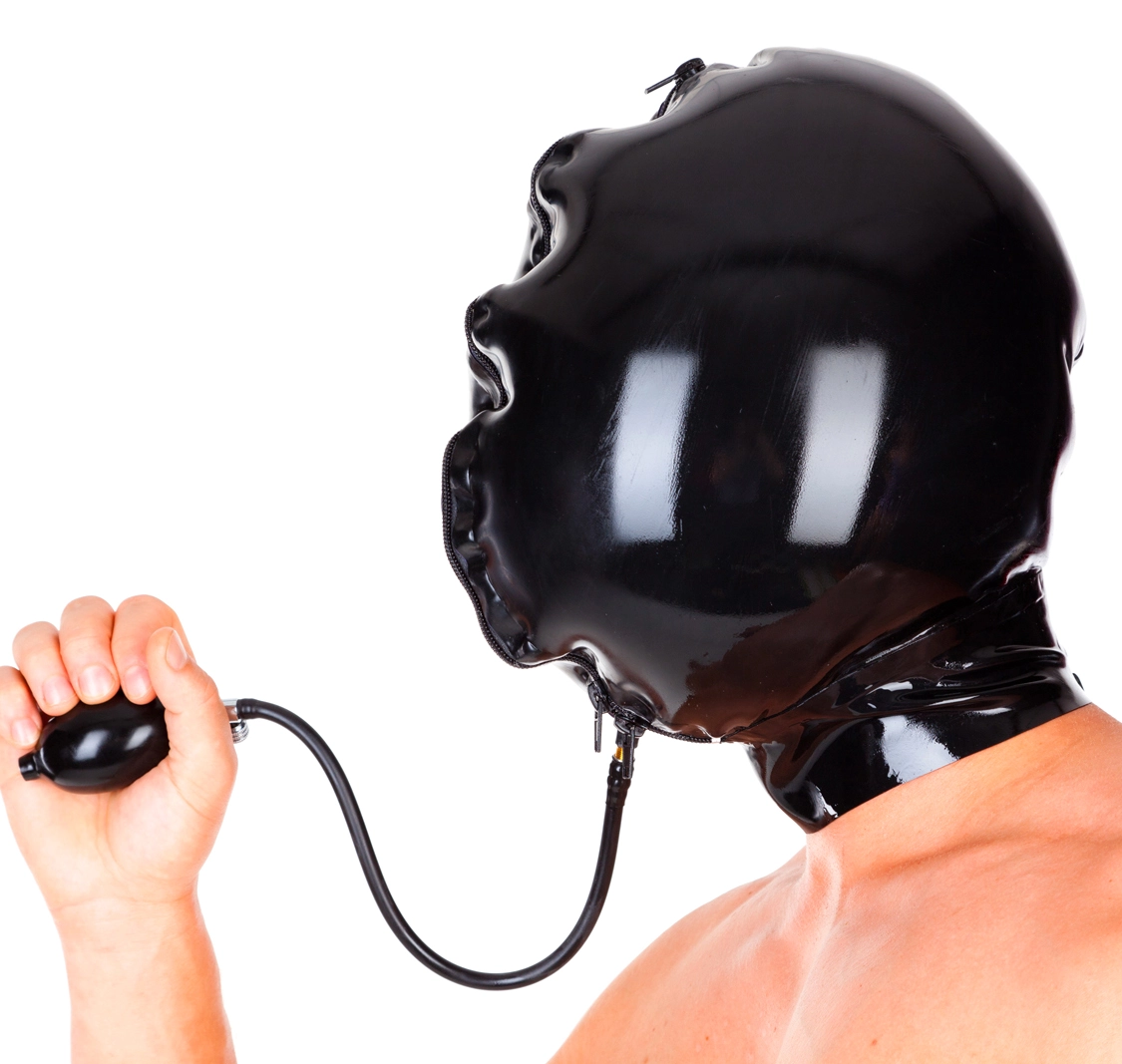 Inflatable Latex Hood With 2 Zippers By Latexa 6 Inflatable Latex Hood With 2 Zippers By Latexa - Afbeelding 6