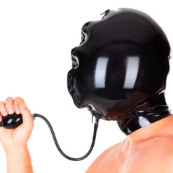 Inflatable Latex Hood With 2 Zippers By Latexa 12 Inflatable Latex Hood With 2 Zippers By Latexa -Fetisj Mode Accessoires Winkel la 3172 06