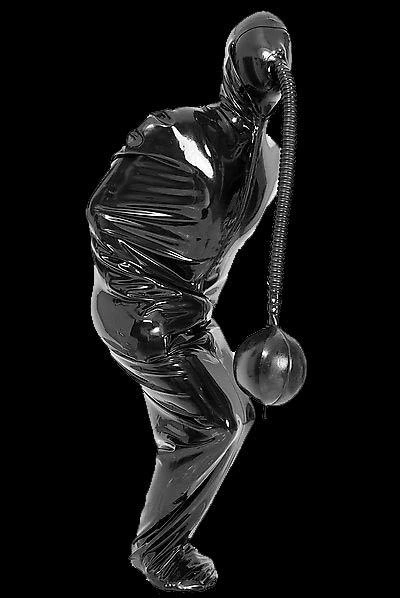 Latex Masker Met Rebreath Bag Van Latexa #3217 1 Latex Masker Met Rebreath Bag Van Latexa #3217