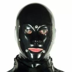 Latex Anatomisch Systeem Masker Met Vetersluiting Van Latexa