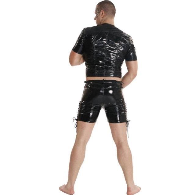 Rood Heren Lak Shirt Maat Large Van Ledapol 1453 2 Rood Heren Lak Shirt Maat Large Van Ledapol 1453 - Afbeelding 2