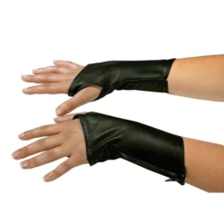 Zwart Lederen Handschoenen Van Ledapol 5266