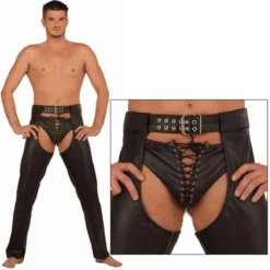 Leren Herenchaps Van Ledapol 988 -Fetisj Mode Accessoires Winkel le 988 leather men s chaps 673 1
