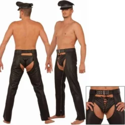 Leren Herenchaps Van Ledapol 988 -Fetisj Mode Accessoires Winkel le 988 leather men s chaps 674
