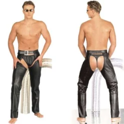 Leren Herenchaps Van Ledapol 988 -Fetisj Mode Accessoires Winkel le 988 leather men s chaps 675 1