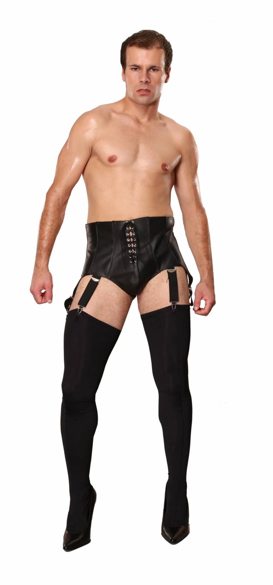 Lederen Jarretel Herenslip van Ledapol 2 Lederen Jarretel Herenslip van Ledapol - Afbeelding 2