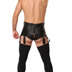 Lederen Jarretel Herenslip van Ledapol