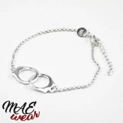 Verzilverde Handboeien Armband Van MAE-Wear -Fetisj Mode Accessoires Winkel mae cl 024 silver plated handcuffs bracelet 23913