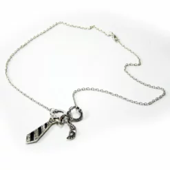 Verzilverde Halsketting 'Shades Of Gray' Van MAE-Wear 5 Verzilverde Halsketting 'Shades Of Gray' Van MAE-Wear -Fetisj Mode Accessoires Winkel mae cl 057 02