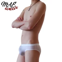 Sexy Men Ice Silk Underwear Transparent Briefs By MAE-Wear -Fetisj Mode Accessoires Winkel mae cl 079 sexy men ice silk underwear transparent briefs 24326