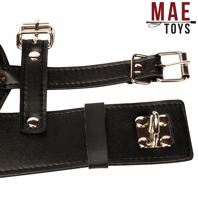 MAE-Toys Imitatielederen Bondage Slavenmasker Met Rits 3 MAE-Toys Imitatielederen Bondage Slavenmasker Met Rits - Afbeelding 3