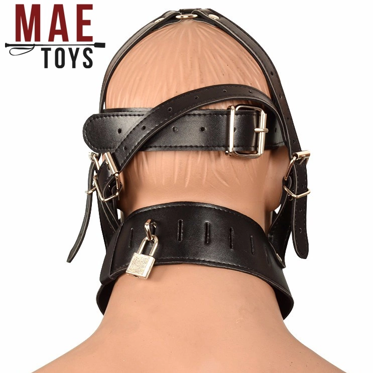 MAE-Toys Imitatielederen Bondage Slavenmasker Met Rits 7 MAE-Toys Imitatielederen Bondage Slavenmasker Met Rits - Afbeelding 7