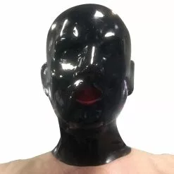 MAE-Toys Zwaar Latex Masker Met Rode Tong-gag