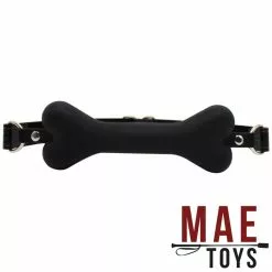 MAE-Toys Silicone Bone Gag Zwart -Fetisj Mode Accessoires Winkel mae sm 194b mae toys silicone bone gag black 26386