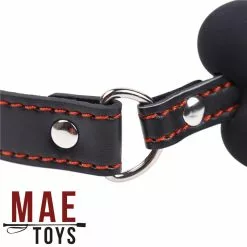 MAE-Toys Silicone Bone Gag Zwart -Fetisj Mode Accessoires Winkel mae sm 194b mae toys silicone bone gag black 26387 1