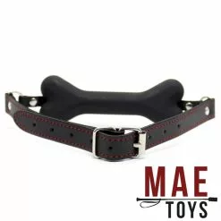 MAE-Toys Silicone Bone Gag Zwart -Fetisj Mode Accessoires Winkel mae sm 194b mae toys silicone bone gag black 26388