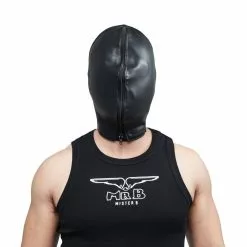 Mister B Leather Double Faced Hood -Fetisj Mode Accessoires Winkel misterB double leather hood