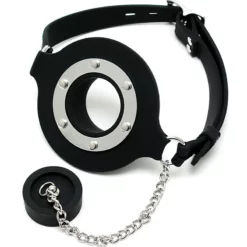 Rimba Pie Hole Silicone Feeding Gag 11 Rimba Pie Hole Silicone Feeding Gag -Fetisj Mode Accessoires Winkel mondknevel met opening en stop