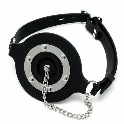 Rimba Pie Hole Silicone Feeding Gag 12 Rimba Pie Hole Silicone Feeding Gag -Fetisj Mode Accessoires Winkel mondknevel met opening en stop 3 1 2