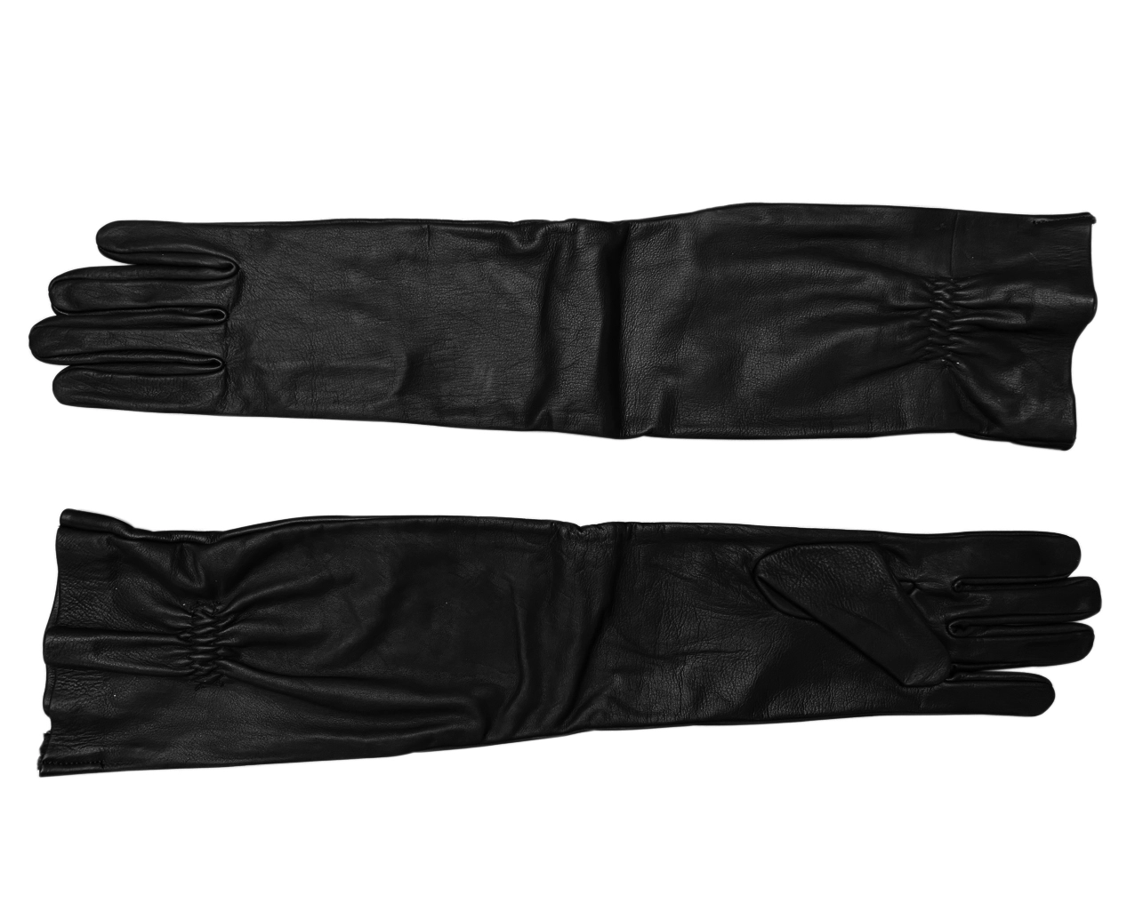 NLLeather 24 Inch / 61 Cm Long Real Sheep Leather Mens Opera Gloves 2 NLLeather 24 Inch / 61 Cm Long Real Sheep Leather Mens Opera Gloves - Afbeelding 2