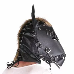 Strict Leather Horse Mask Black Leather -Fetisj Mode Accessoires Winkel opr 2960047 ponyplay 1
