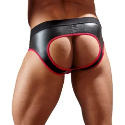 Sven Joyment Underwear Neoprene Jock In Zwart / Rood Van Svenjoyment Underwear -Fetisj Mode Accessoires Winkel or 2120216 red neoprene jock in black red sizes s xl 27152 2