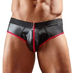 Sven Joyment Underwear Neoprene Jock In Zwart / Rood Van Svenjoyment Underwear -Fetisj Mode Accessoires Winkel or 2120216 red neoprene jock in black red sizes s xl 27154 2